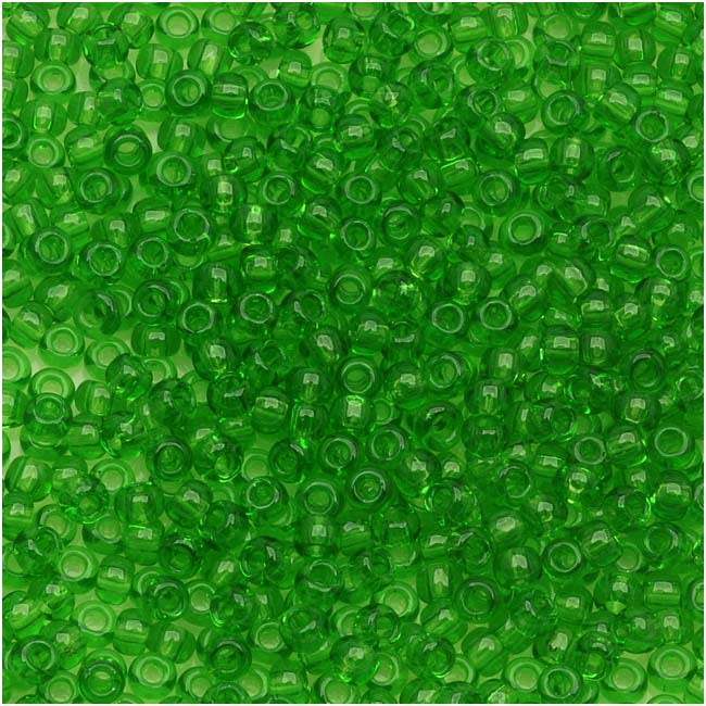 TOHO Round Seed Beads 11/0 7, Transparent Peridot