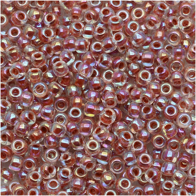 TOHO Round Seed Beads 11/0 784, - AB Crystal / Sandstone Lined