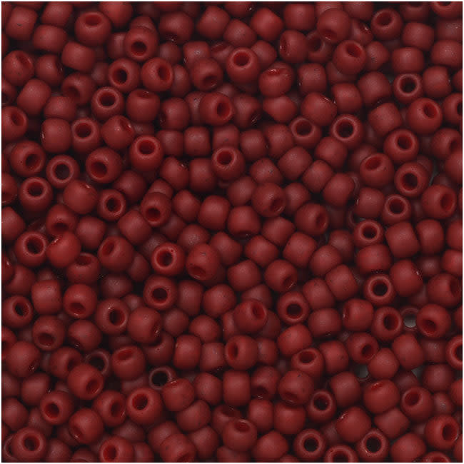 TOHO Seed Beads, Round 11/0, Semi Glazed, Dark Red