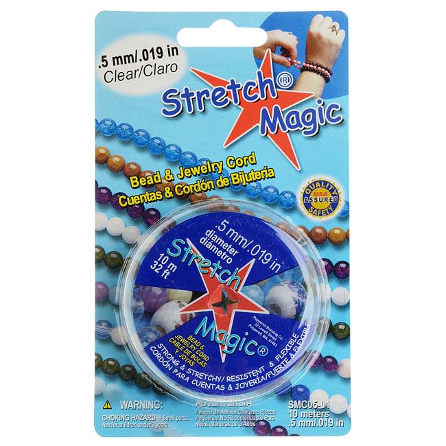 CLEAR .5mm Stretch Magic Elastic Cord (10 Meters)