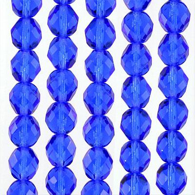 10mm Czech Fire Polish Sapphire Beads - Goody Beads