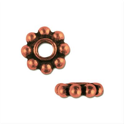 6mm Copper Bali Style Rondelle Spacer - Goody Beads