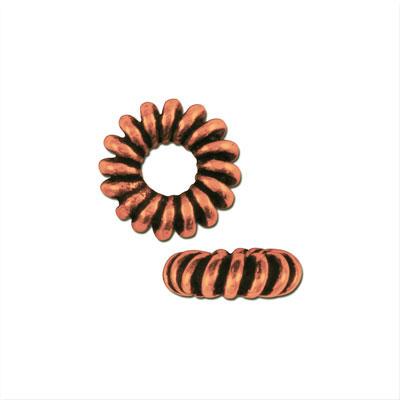 5mm Copper Bali Style Rondelle Open Spacer - Goody Beads