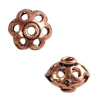 9mm Copper Bali Style Cut Out Round Bead - Goody Beads