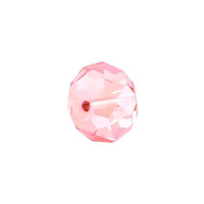 6mm Pink Rondelle Chinese Crystal Beads - Goody Beads