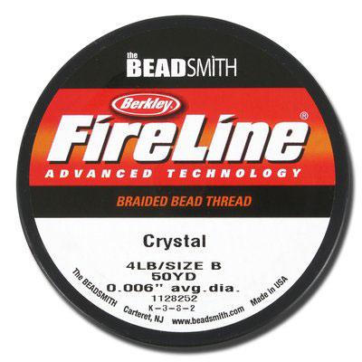 Crystal Fireline Thread 50 Yard Spool (4LB TEST)