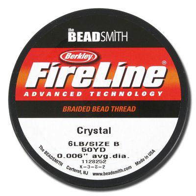 Crystal Fireline Thread 50 Yard Spool (6LB TEST)