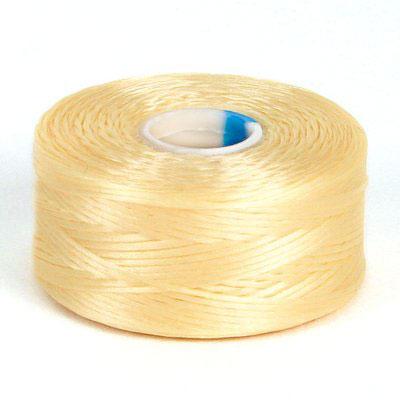 Size AA Beige Superlon Beading Thread Bobbin - Goody Beads