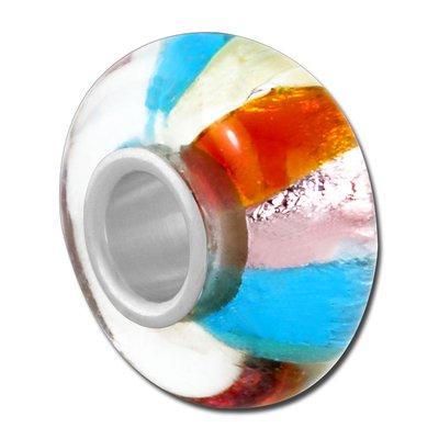 Striped Rondelle Large Hole Beads - Goody Beads