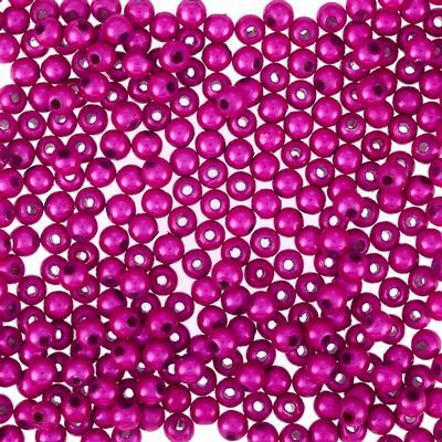 4mm Fuchsia Miracle Bead - Goody Beads