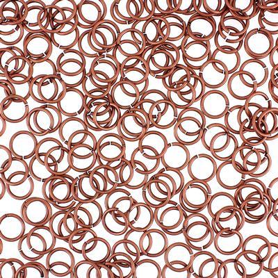 4mm Antique Copper Plated 20 Gauge Round Jump Ring - Goody Beads