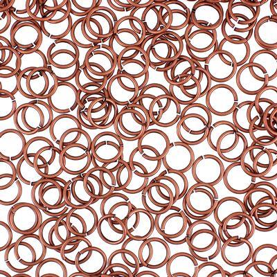 5mm Antique Copper Plated 22 Gauge Round Jump Ring - Goody Beads