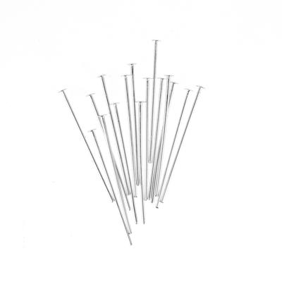 1 Inch Silver Plated 21 Gauge Headpins - Goody Beads