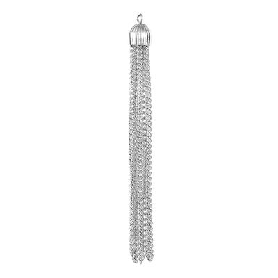 3.75 Inch Silver Plated Tassel - Goody Beads