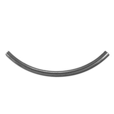 38mm Gunmetal Plated Curved Tube Bead - Goody Beads