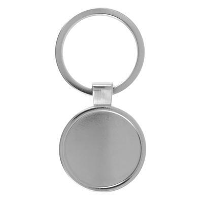 1 3/4 Inch Key Chain with Round Bezel - Goody Beads