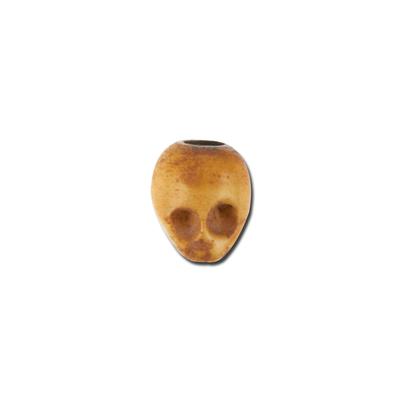 7mm Hand-carved Bone Skull Bead - Goody Beads