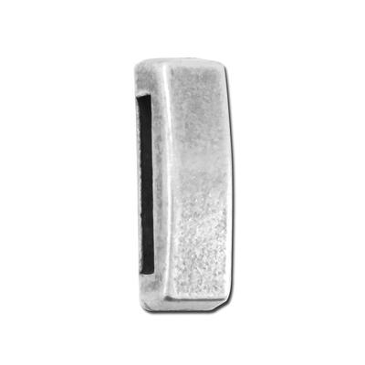 Antique Silver Bar Slider for Flat Leather - Goody Beads