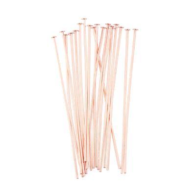 2 Inch Copper Plated 20 Gauge Headpins - Goody Beads