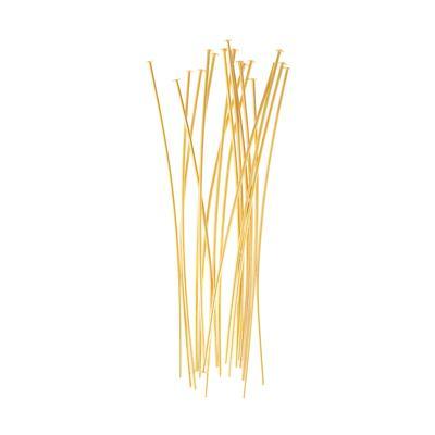 2 Inch Gold Plated 22 Gauge Headpins - Goody Beads