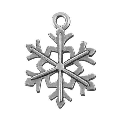 16mm Snowflake Pewter Charm - Goody Beads