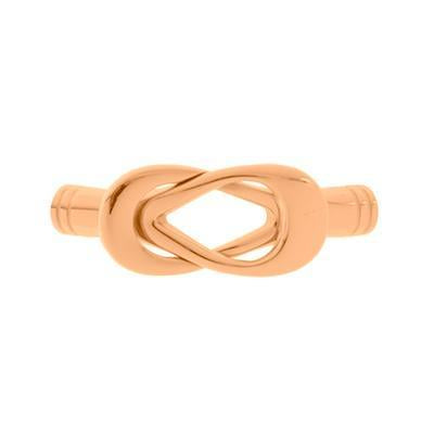 Rose Gold Stainless Steel Open Frame Magnetic Clasp for 5mm Round Leather