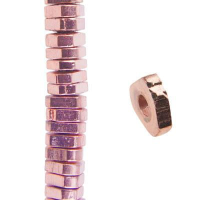 1x4.5mm Triangle Copper-Plated Brass Spacer Beads - Goody Beads