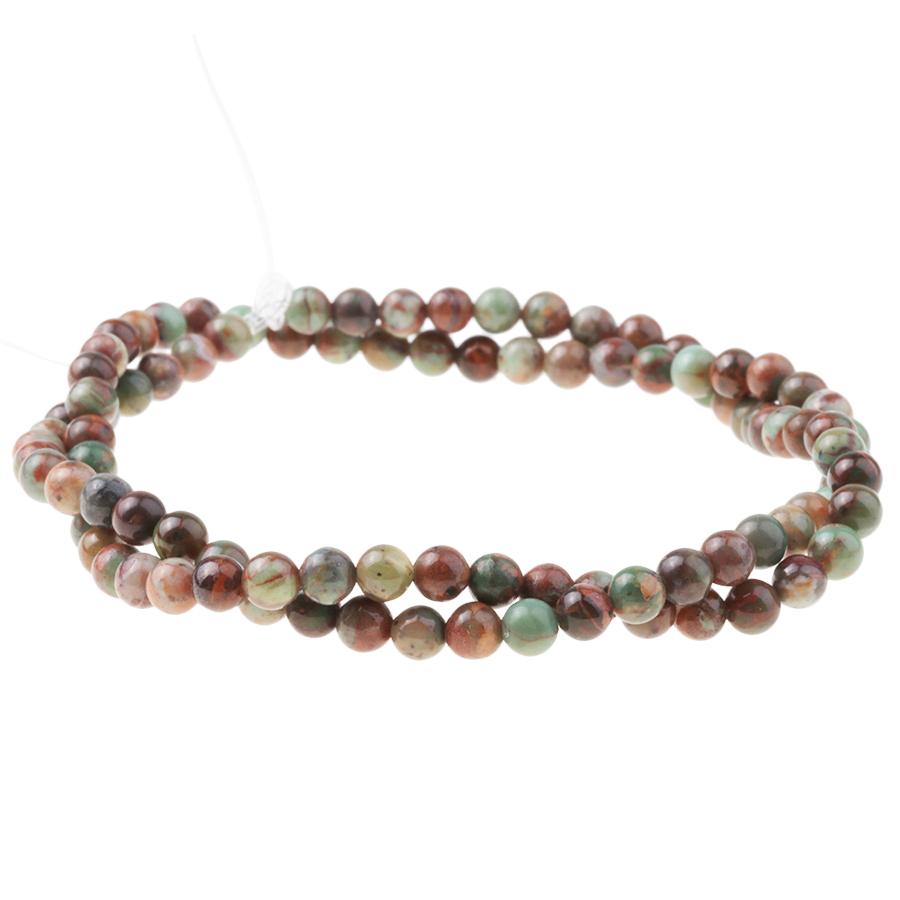 African Green Opal 4mm Round 15-16 Inch