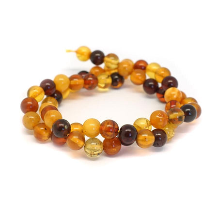 Amber Multi 7-8mm Round - 15-16 Inch