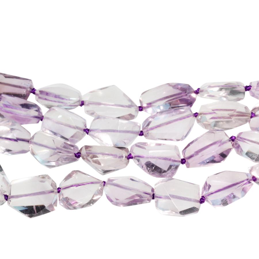 Amethyst 10x14-12x18mm Faceted Nugget 15-16 Inch