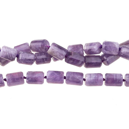 Amethyst 13x17mm Faceted Cylinder 15-16 Inch