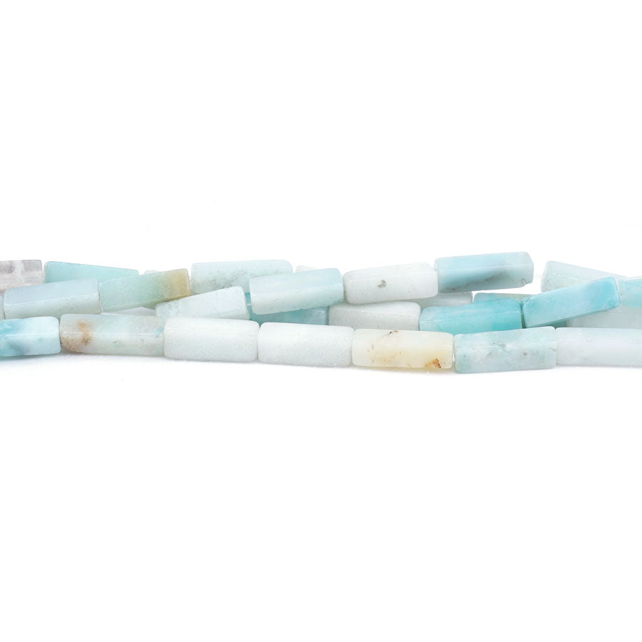 Amazonite 4X13mm Rectangle Tube Multi - Limited Editions - Goody Beads