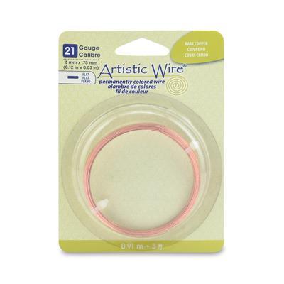 21 Gauge Copper Flat Artistic Wire - Goody Beads