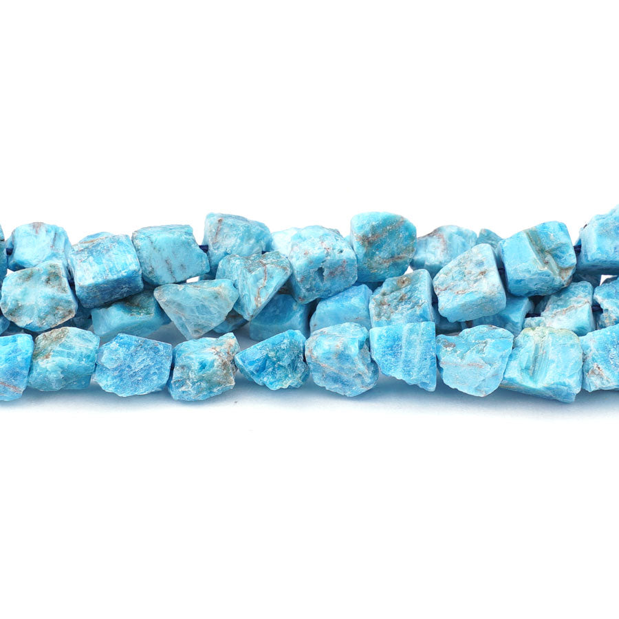 Blue Apatite 5X7mm-8X10mm Rough Nugget - Limited Editions - Goody Beads