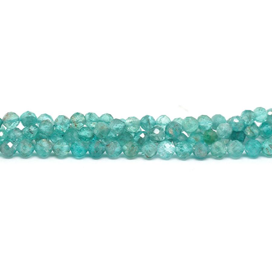 Blue Apatite Faceted 5mm Round - 15-16 Inch