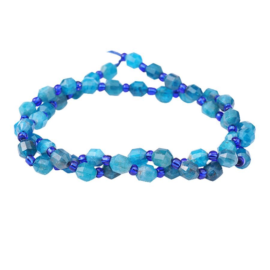 Blue Apatite 6mm Energy Prism - 15-16 Inch - Goody Beads