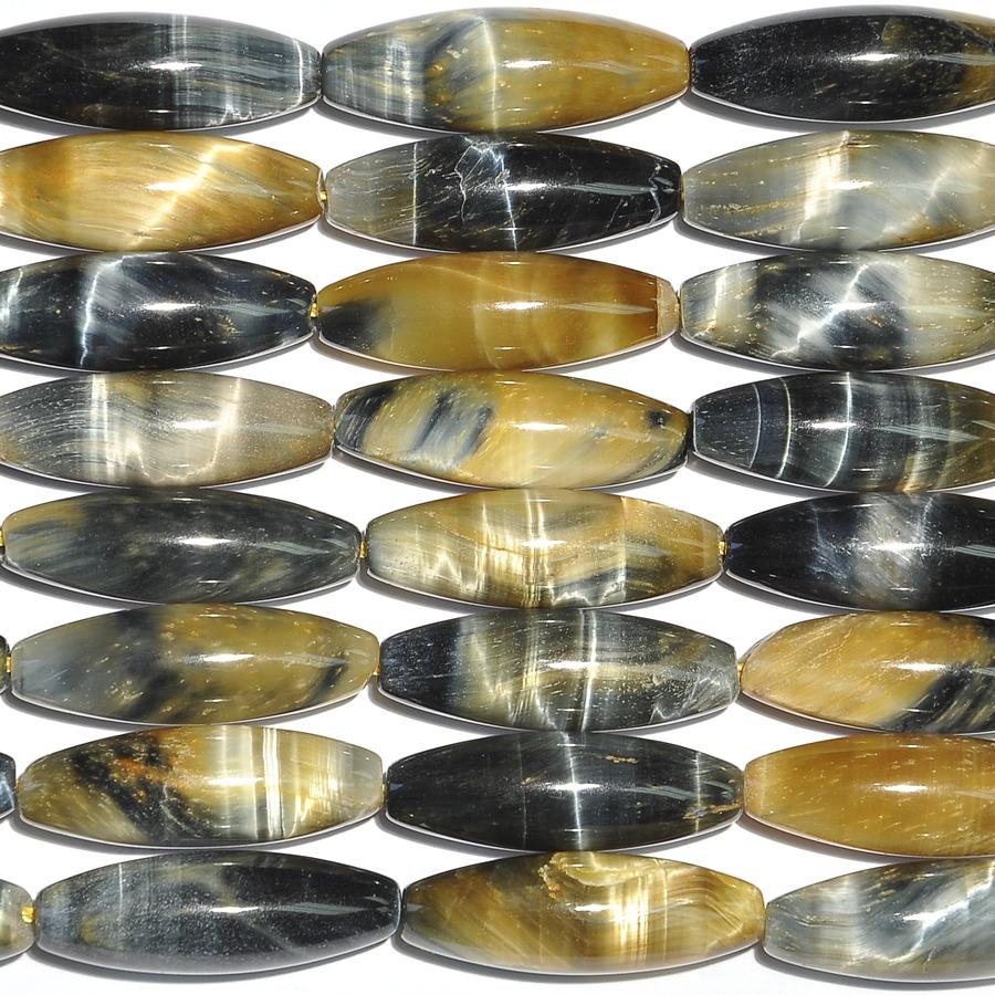 Blue GoldenEye 10x30 Rice Bead