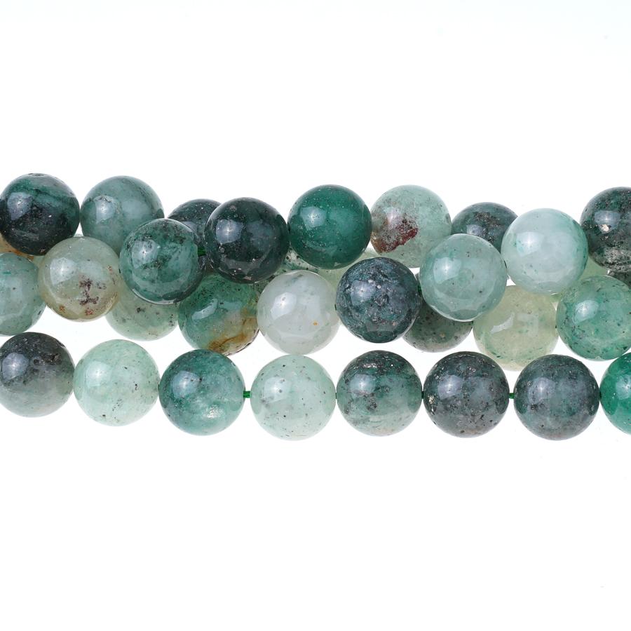 Blue Green Quartz 10mm Round Strand 15-16"