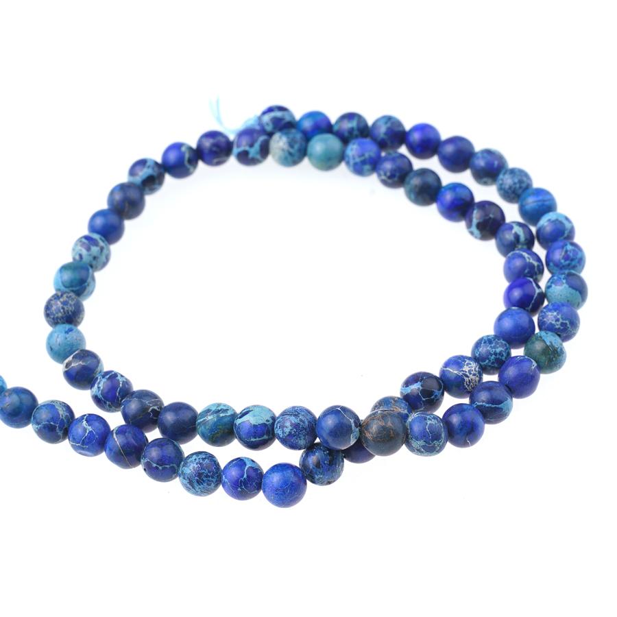 Blue Impression Jasper 6mm Round