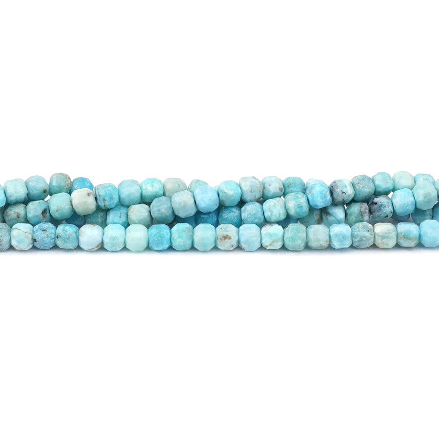 Blue Opal 4mm Table Cut Cube A Grade - 15-16 Inch - Goody Beads