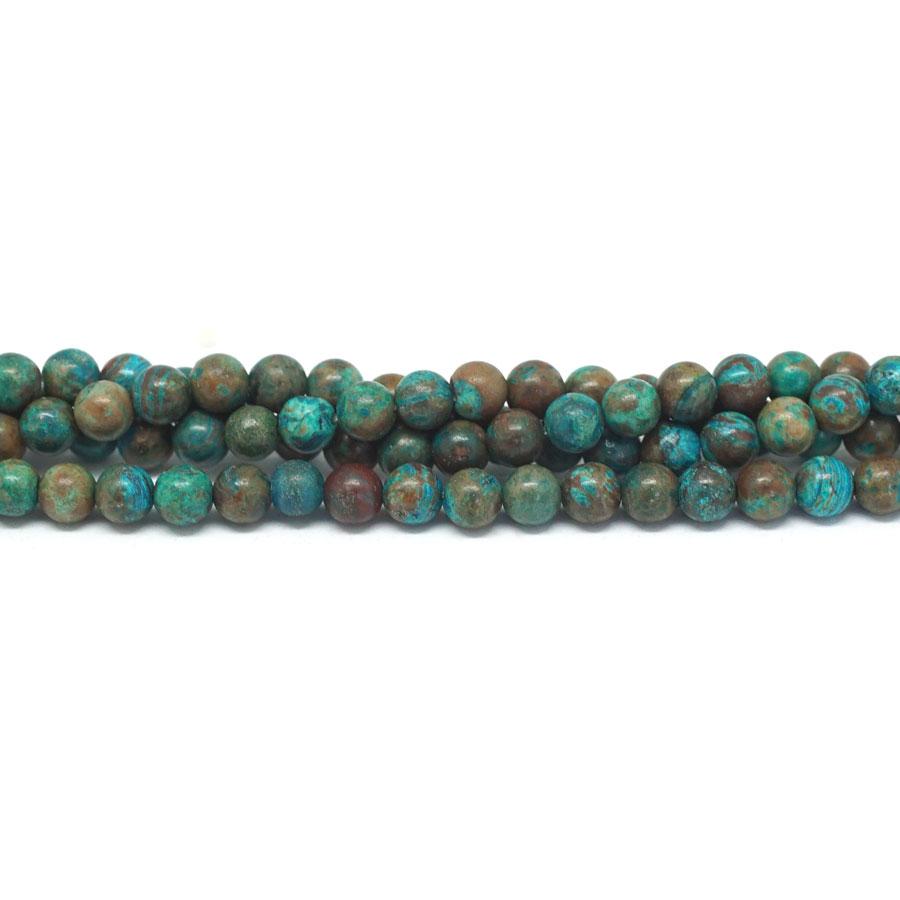 Blue Sky Jasper Dyed 4mm Round - 15-16 Inch