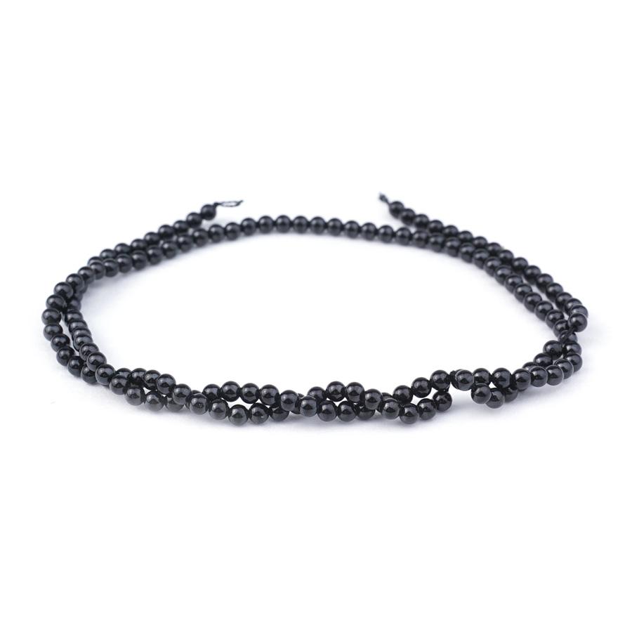 Black Spinel 3mm Natural Round - 15-16 Inch