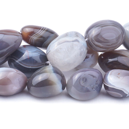 Botswana Agate 18-20X20-26mm Nugget - Limited Editions - Goody Beads