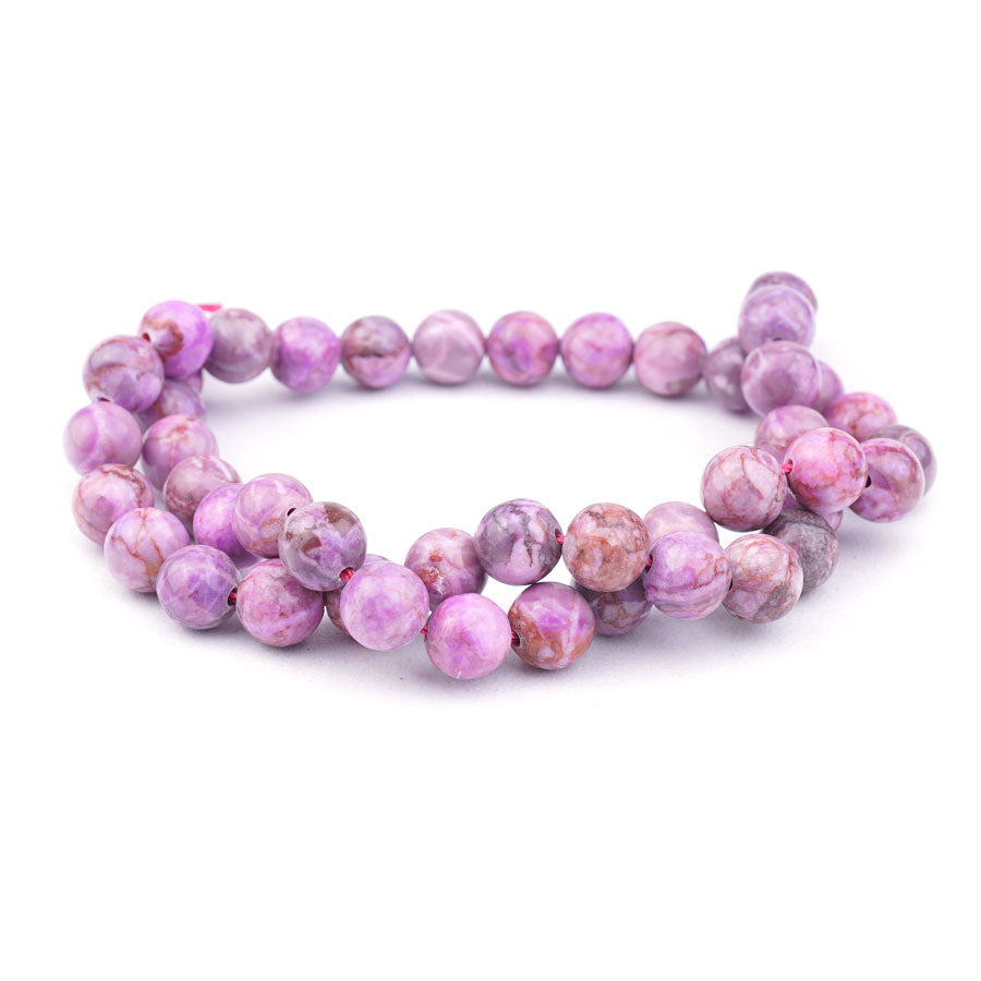 Calcite Crazy Lace 8mm Round Pink - Limited Editions - Goody Beads