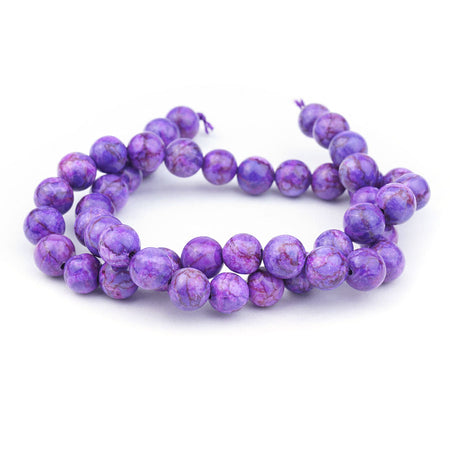 Calcite Crazy Lace 8mm Round Purple - Limited Editions - Goody Beads