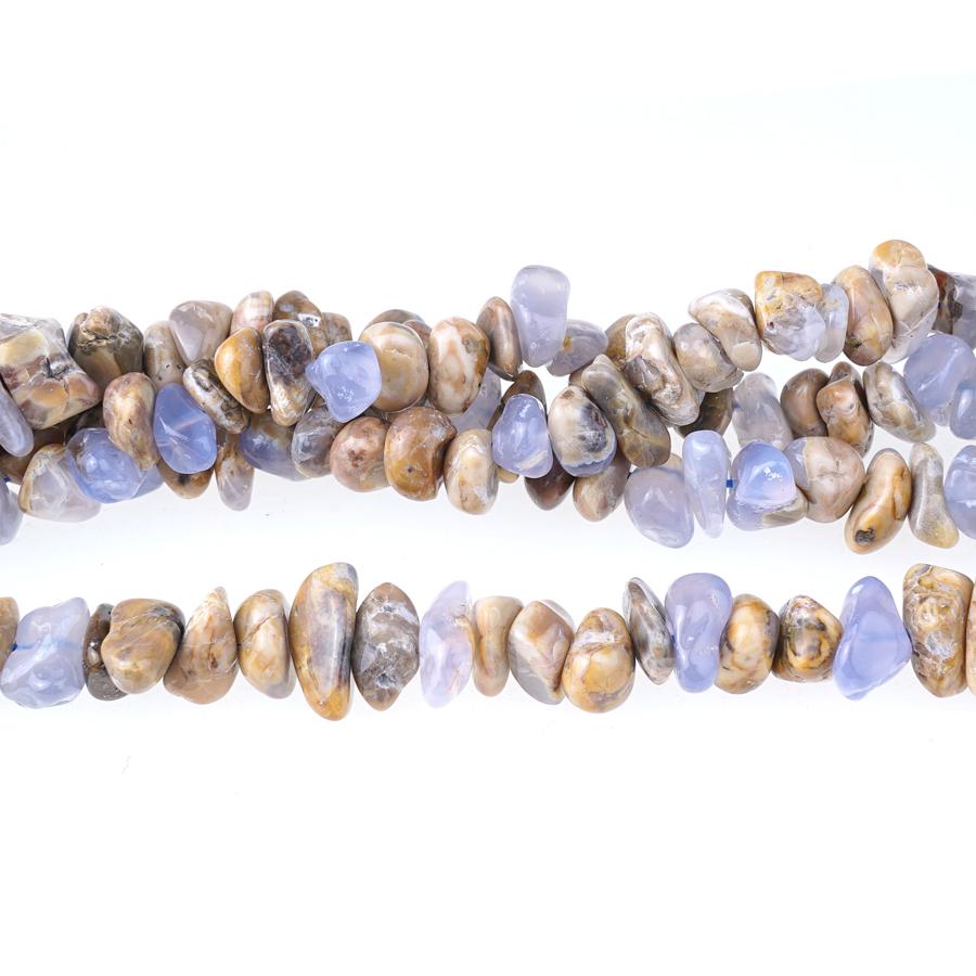 Chalcedony (Marbled)  8-9mm Chips - 15-16 Inch