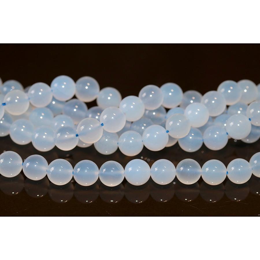 Blue Chalcedony (Turkey) 8mm Round 15-16 Inch