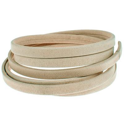 5mm Sand Arizona Flat Leather - Goody Beads