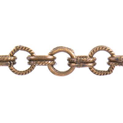 6mm Brass Oxide Plated Double Cable Chain - Goody Beads