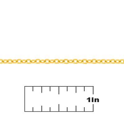 2.2mm Gold Plated Soldered Cable Chain - Goody Beads